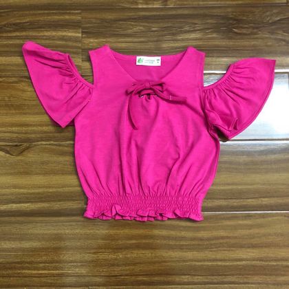 áo thun cotton AG04348 màu hồng sen
