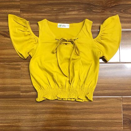 áo thun cotton AG04348 màu vàng