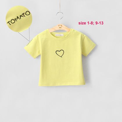 AG050201-Áo thun cotton sượt in trái tim